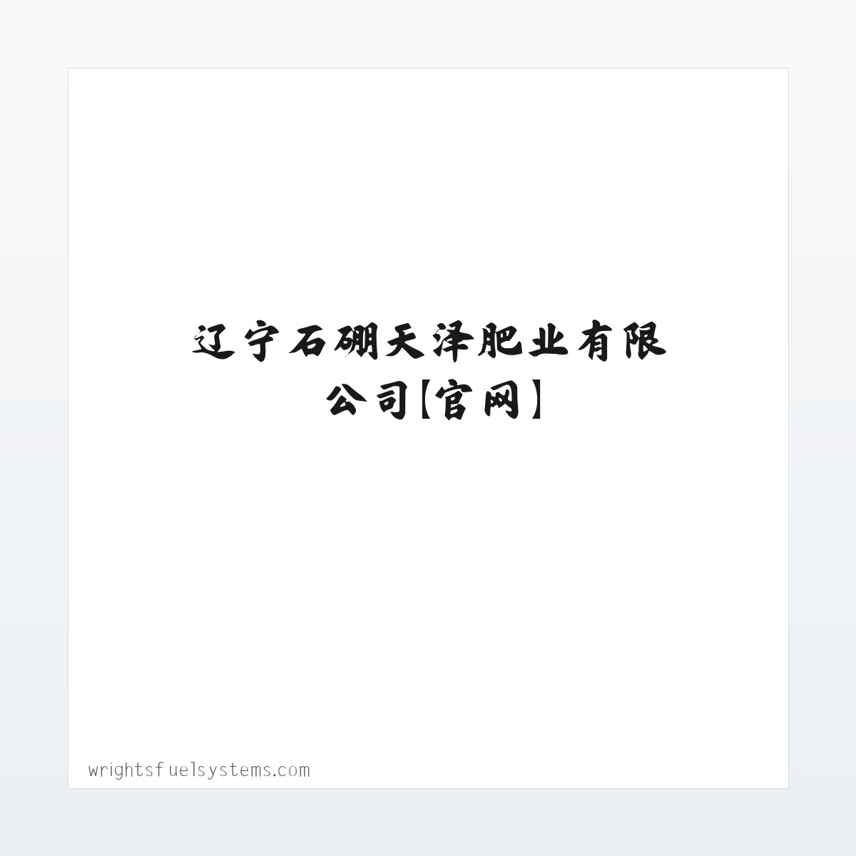 辽宁石硼天泽肥业有限公司【官网】 方图